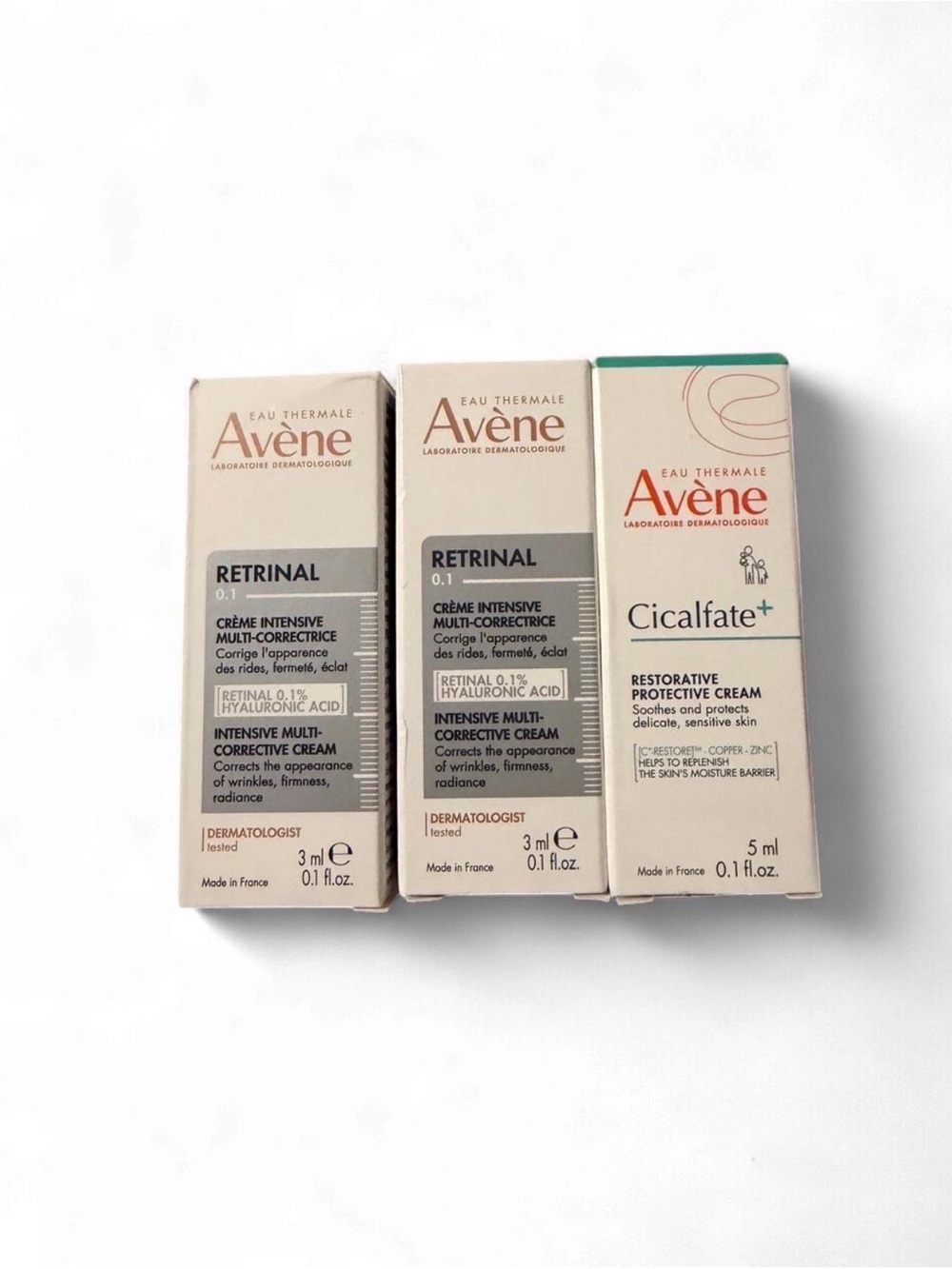 Avène Retinal + Cicalfate Restorative Cream Set in Cream